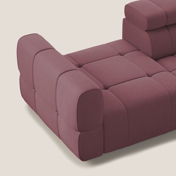 Giotto Divano con terminale e opzione relax elettrico in microfibra ef