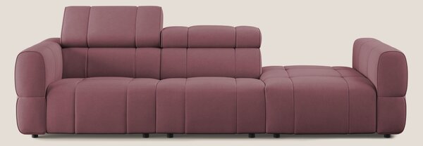Giotto Divano con terminale e opzione relax elettrico in microfibra ef