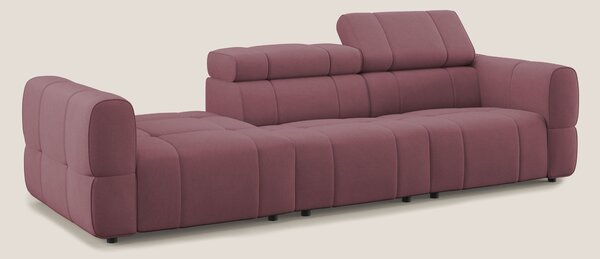 Giotto Divano con terminale e opzione relax elettrico in microfibra ef