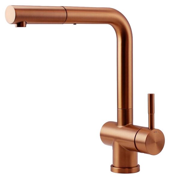 Rubinetto da cucina Pure.Sink Elite Steel Pulse-S in rame PVD con bocca estraibile PS8500-62