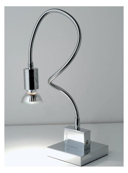 GINEVRA FLEX LAMPADA DA TAVOLO CON BRACCIO FLESSIBILI IN METALLO CROMATO