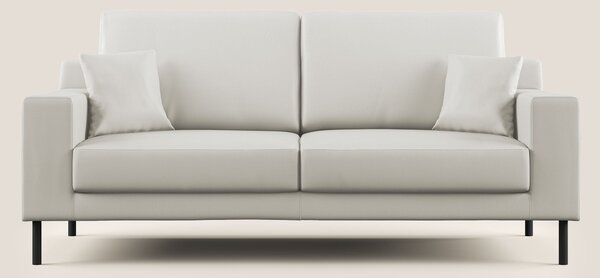 Uranio divano moderno lineare in Ecopelle impermeabile T04 bianco