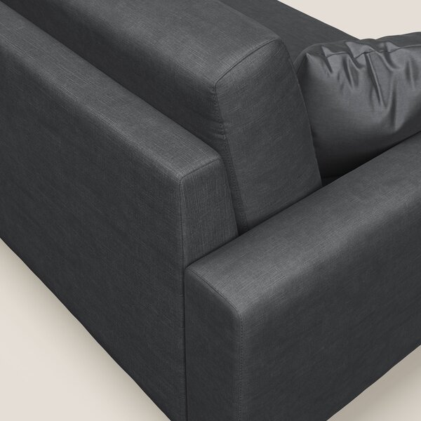 Arthur divano moderno angolare in velluto morbido impermeabile T01 ant