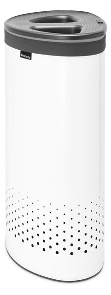 Cesto portabiancheria in metallo bianco 55 l Selector - Brabantia