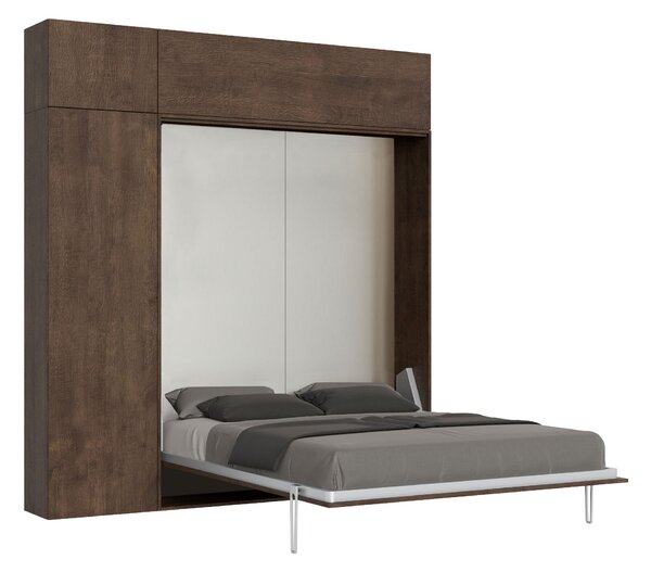Letto Matrimoniale a Scomparsa Salvaspazio Kentaro H250 cm Marrone