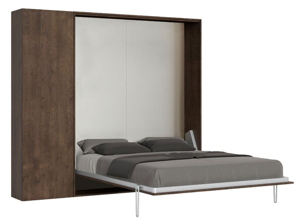 Letto Matrimoniale a Scomparsa Salvaspazio Kentaro H210 cm Marrone