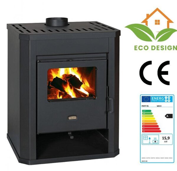 Stufa a legna PRITY WD D - 15,9 kW | Ecodesign | EEK A | Stufa a legna | BImSchV 2
