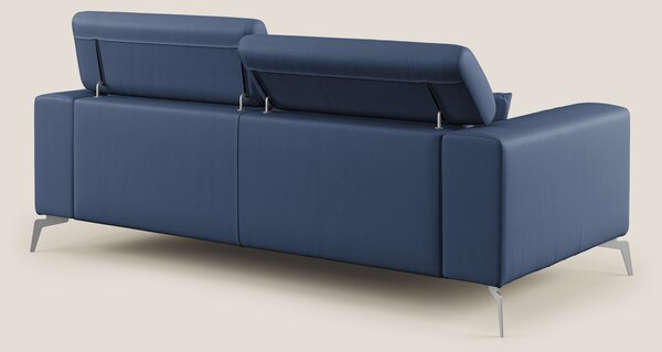 Blade Divano moderno con poggiatesta reclinabili in Ecopelle T04 blu