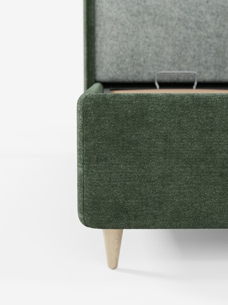 VALKIRIA letto imbottito bicolore con vano contenitore - cuscini schie