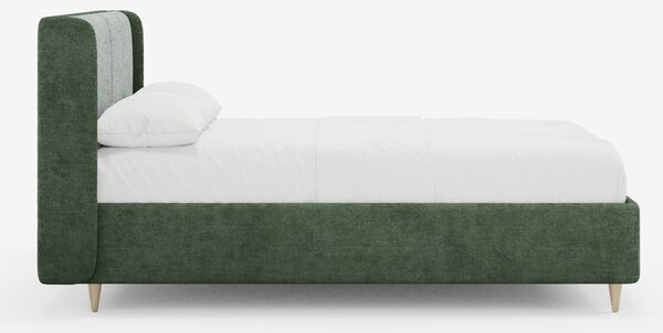 VALKIRIA letto imbottito bicolore con vano contenitore - cuscini schie