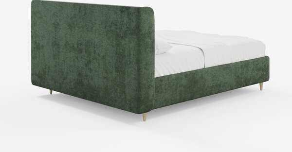 VALKIRIA letto imbottito bicolore con vano contenitore - cuscini schie