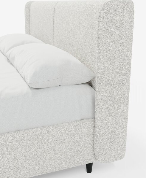 VALKIRIA letto di design con vano contenitore e testiera avvolgente -