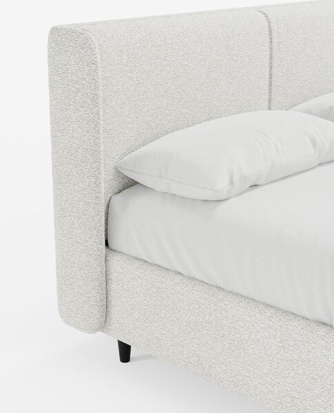 VALKIRIA letto di design con vano contenitore e testiera avvolgente -
