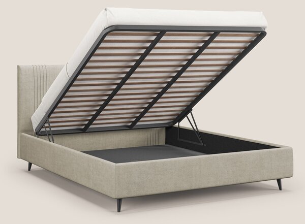 Yvonne letto contenitore in morbido tessuto impermeabile T02 panna
