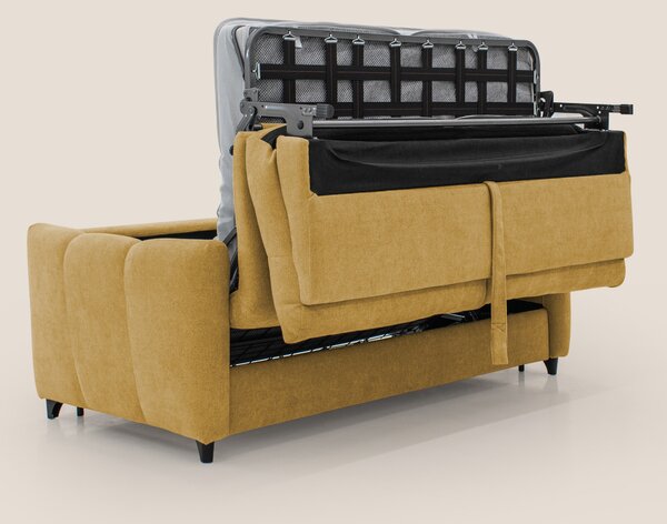 Peonia divano letto scandinavo con materasso H18 cm e morbido e alto s