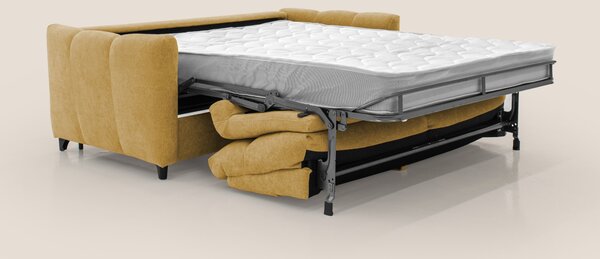 Peonia divano letto scandinavo con materasso H18 cm e morbido e alto s