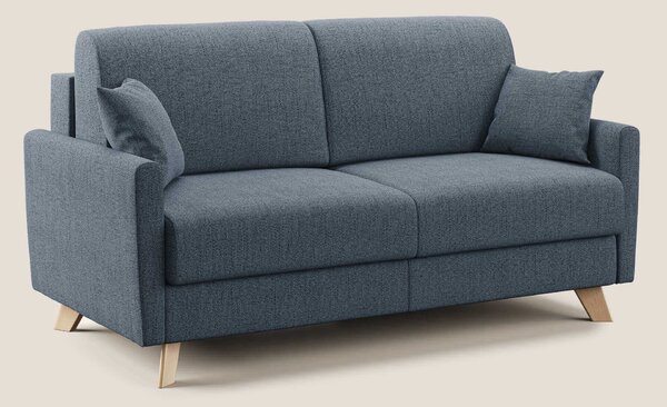 Edgar divano letto matrimoniale in tessuto felis impermeabile T03 blu