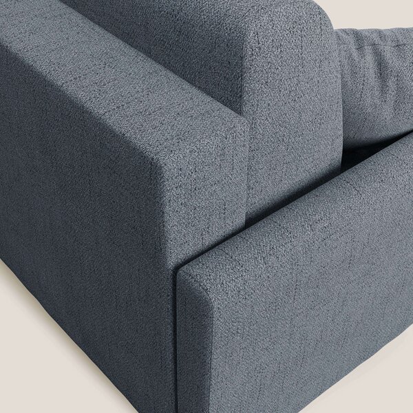 Edgar divano letto matrimoniale in tessuto felis impermeabile T03 blu