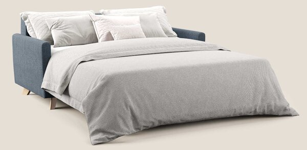 Edgar divano letto matrimoniale in tessuto felis impermeabile T03 blu