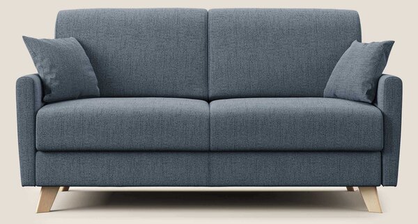 Edgar divano letto matrimoniale in tessuto felis impermeabile T03 blu