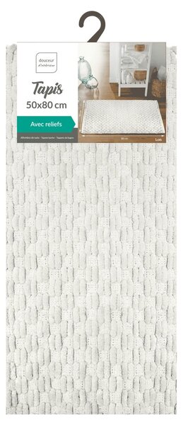 Tappetino per il bagno color crema 50x80 cm Lois – douceur d'intérieur
