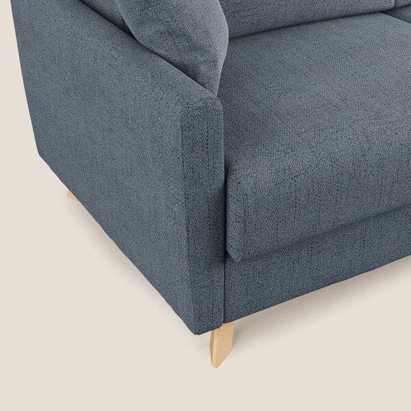 Edgar divano letto matrimoniale in tessuto felis impermeabile T03 blu