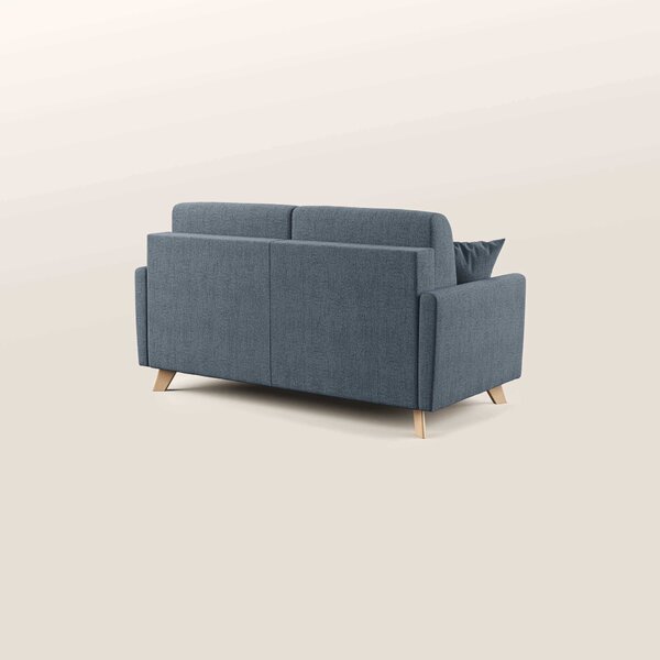 Edgar divano letto matrimoniale in tessuto felis impermeabile T03 blu