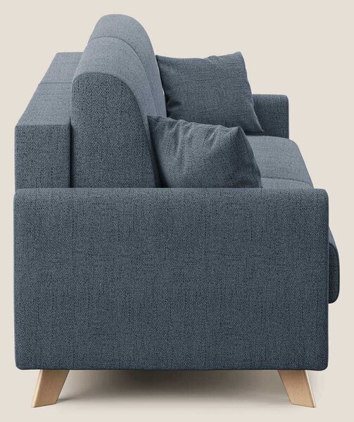 Edgar divano letto matrimoniale in tessuto felis impermeabile T03 blu