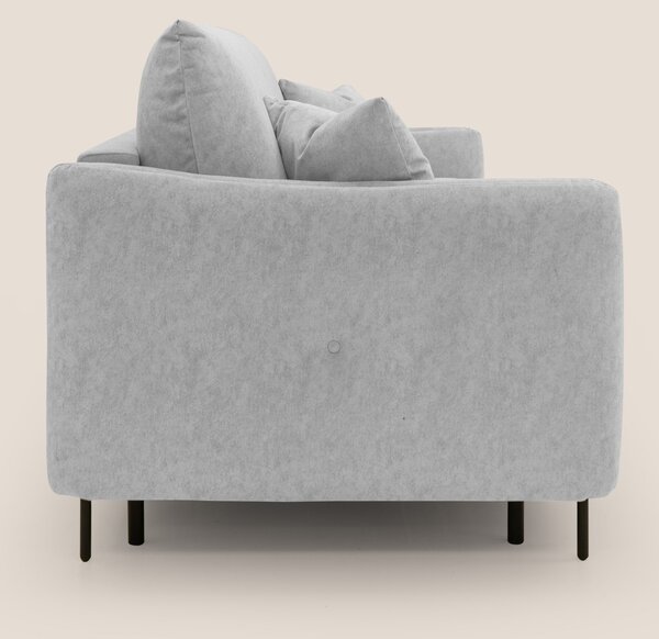 Gregory Divano letto con materasso h18 cm in microfibra effetto vellut