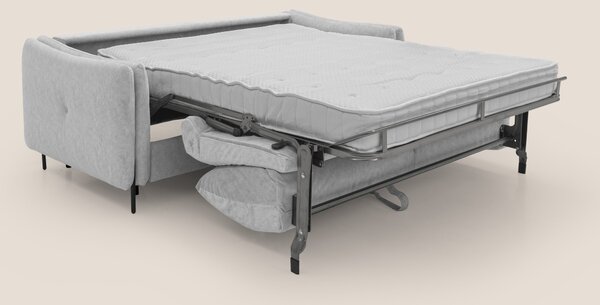 Gregory Divano letto con materasso h18 cm in microfibra effetto vellut