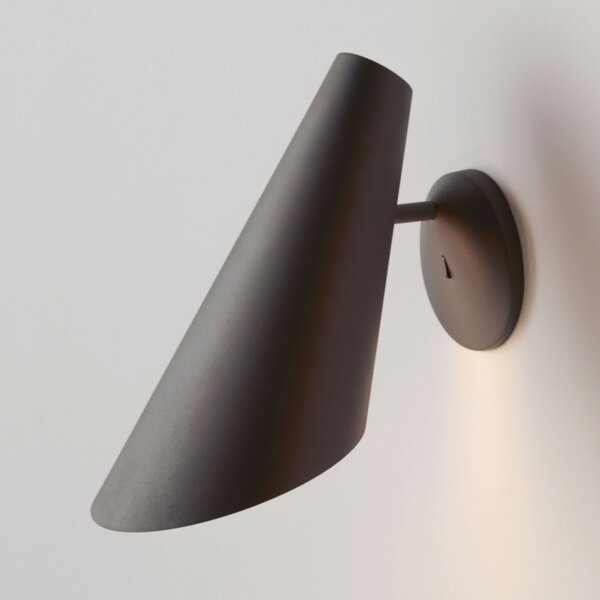 Applique da parete Vibia, I.Cono, dimmerabile, Grigio, Camera da letto, Plastica, Moderno