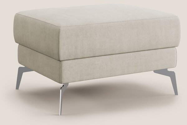 Star Pouf con piedini alti in tessuto impermeabile T02 panna