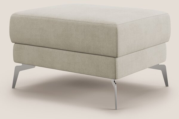 Star Pouf con piedini alti in tessuto impermeabile T02 panna