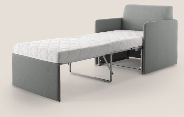 DAG Poltrona letto singolo salvaspazio in TESSUTO impermeabile T13 gri