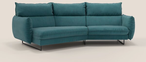 Monamour divano moderno angolare con opzione relax elettrico in microf