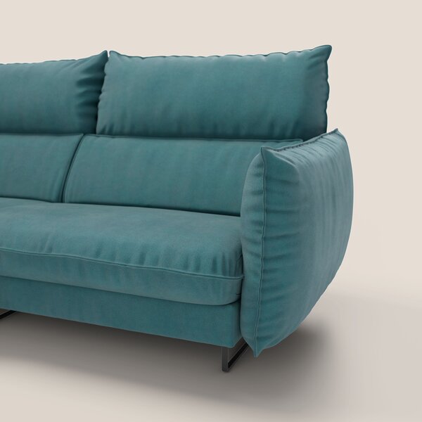 Monamour divano moderno angolare con opzione relax elettrico in microf