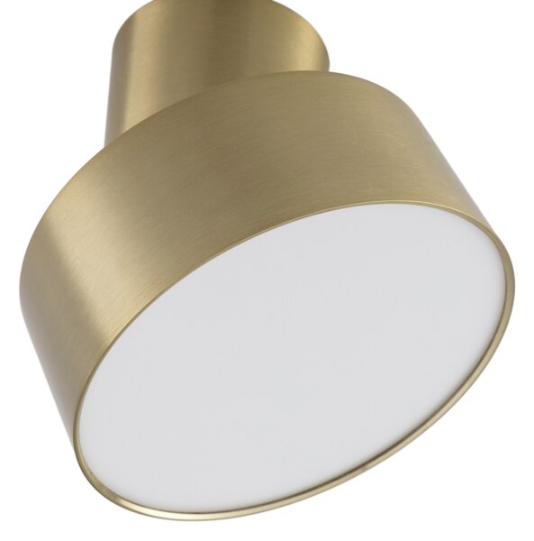Plafoniera Lindby, Nivoria, Dorato / Ottone, Soggiorno, Alluminio, Moderno