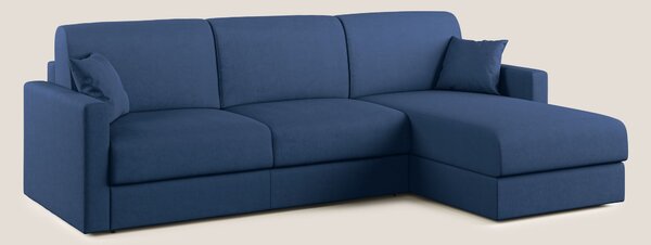 Chris Divano letto angolare con penisola in microfibra smacchiabile T1