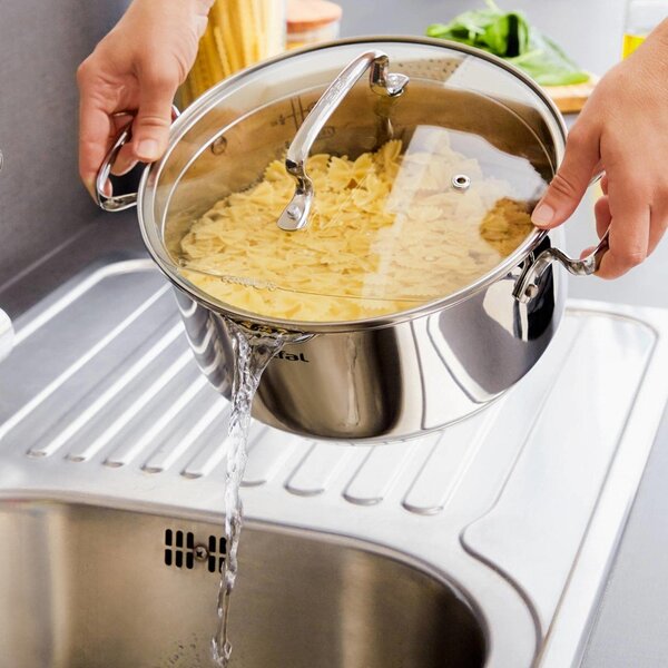 Set di pentole in acciaio inox 10 pezzi Duetto+ - Tefal