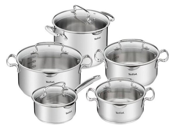 Set di pentole in acciaio inox 10 pezzi DUETTO+ G719SA55 - Tefal