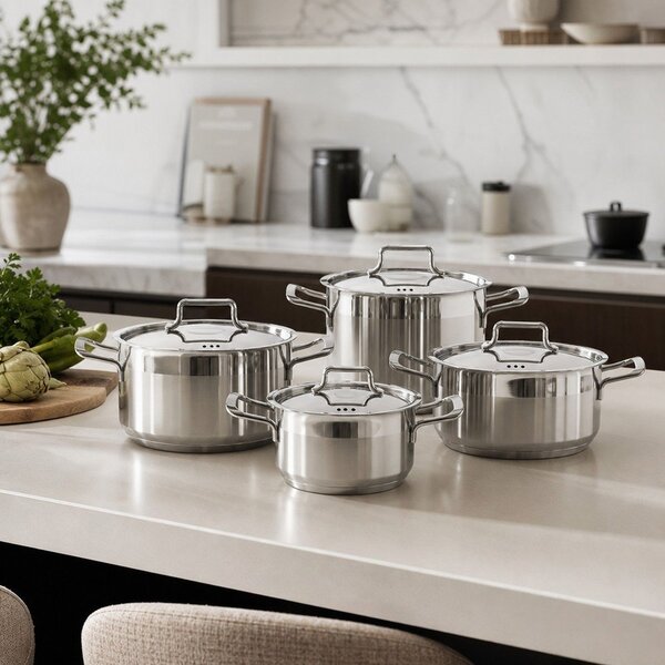 Casseruola in acciaio inox con coperchio Anett, 3 l - Orion