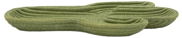 Svuotatasche, piatto decorativo ispirato al CACTUS Dimensioni 35xh 20 cm -1,9 kg, colore verde marino