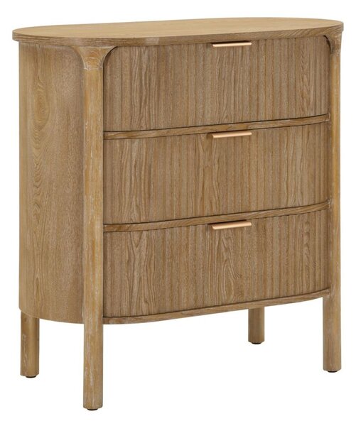 Com� con tre ampi cassetti, MODELLO GOTEBORG Dimensioni 80,5x47x h 82 cm Peso 21 kg La struttura in metallo e legno finitura legno naturale