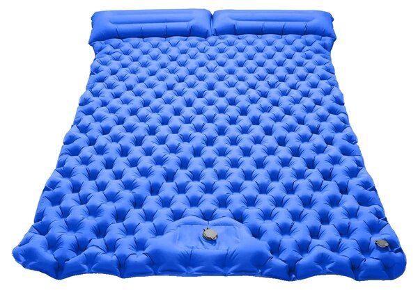 Tappetino da campeggio, materasso gonfiabile, modello extra largo, blu