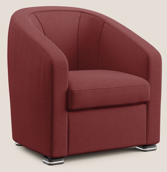 Cloe Poltroncina in tessuto smacchiabile con acqua QuickClean T08 ross