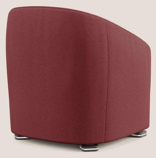Cloe Poltroncina in tessuto smacchiabile con acqua QuickClean T08 ross