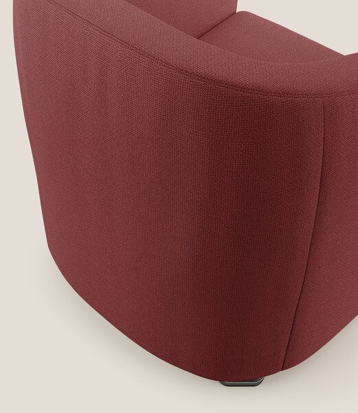 Cloe Poltroncina in tessuto smacchiabile con acqua QuickClean T08 ross