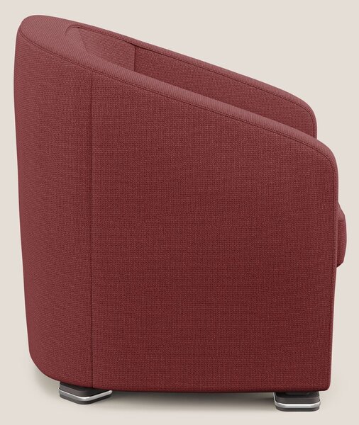 Cloe Poltroncina in tessuto smacchiabile con acqua QuickClean T08 ross