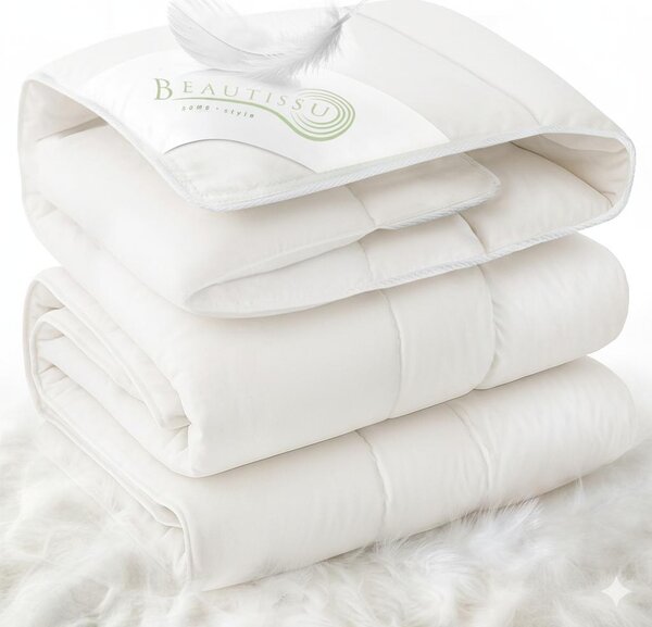 Beautissu Piumino invernale 135x200 cm con 100% piumino e piume