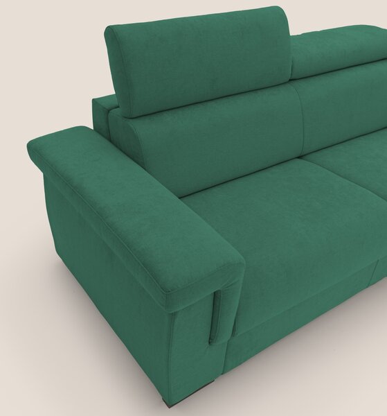 Bjorn divano letto sfoderabile con materasso H18 cm e poggiatesta recl